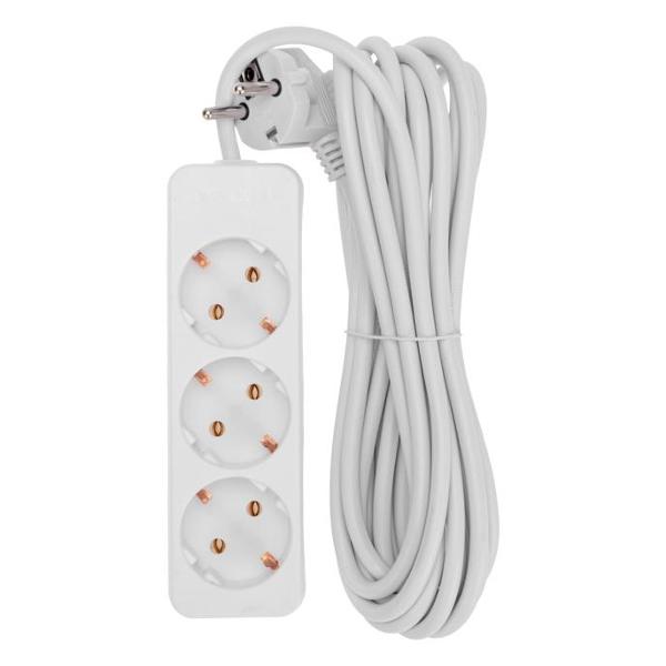 Изображение товара Удлинитель Proconnect 3 гнезда 5 м 1300 Вт с/з (13-4210)