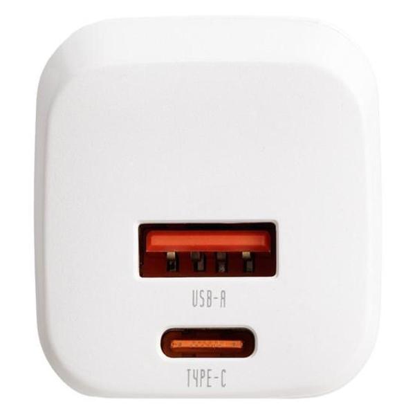 Изображение товара Зарядное устройство Keephone USB-A & Type-C PD 30W GaN Wall Charger White