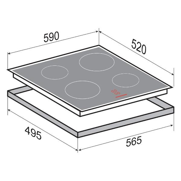 Изображение товара Встраиваемая индукционная панель независимая Zigmund & Shtain CI 30.6 B