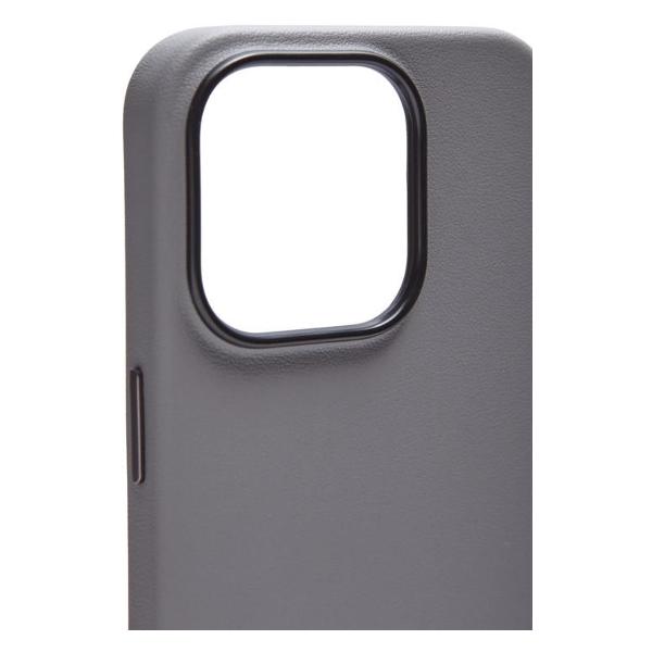 Изображение товара Чехол Leather Co для iPhone 15 Pro серый
