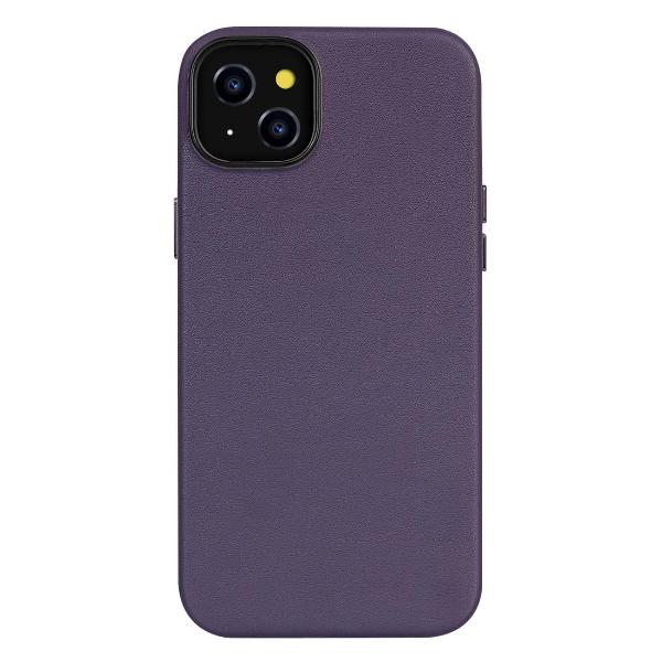 Изображение товара Чехол Leather Co. для iPhone 14 с защитой и стилем, фиолетовый Изображение товара Чехол Leather Co. для iPhone 14 с защитой и стилем, фиолетовый