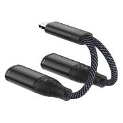 Изображение товара Адаптер Pero LIGHTNING TO LIGHTNING/MINI JACK 3.5 черный