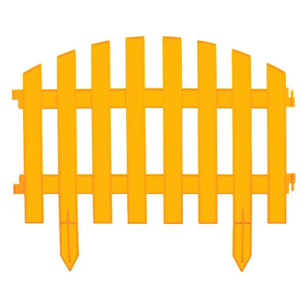 Изображение товара Забор декоративный Palisad Винтаж, 28х300 см, желтый, (65010)