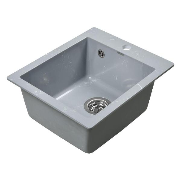 Изображение товара Мойка кухонная Wisent WA10-17 Gr/Wh