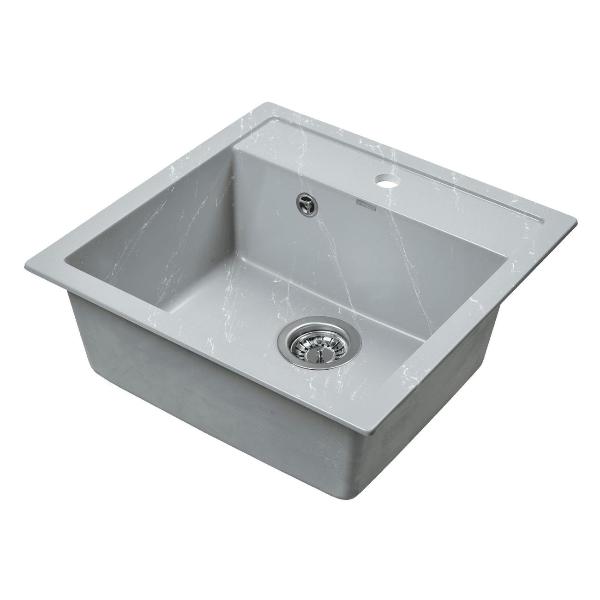 Изображение товара Мойка кухонная Wisent WA11-17 Gr/Wh