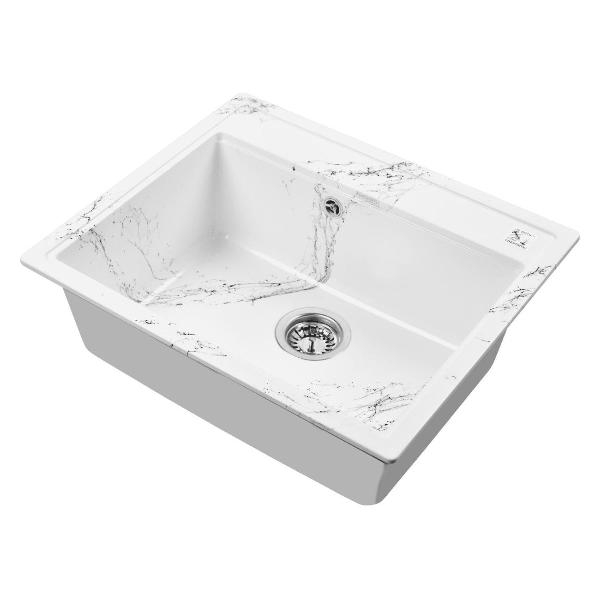 Изображение товара Мойка кухонная Wisent WA12-12 Wh/Bl