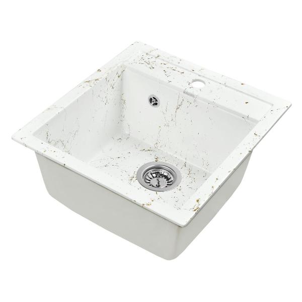 Изображение товара Мойка кухонная Wisent WA45-13 Wh/Gl