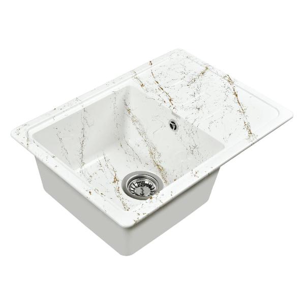 Изображение товара Мойка кухонная Wisent WB15-13 Wh/Gl