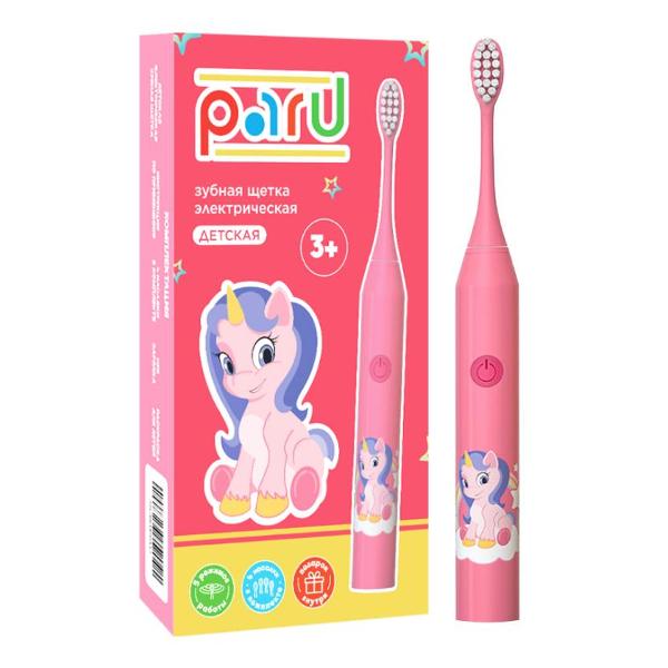 Электрическая зубная щетка детская PARU PRO Pink