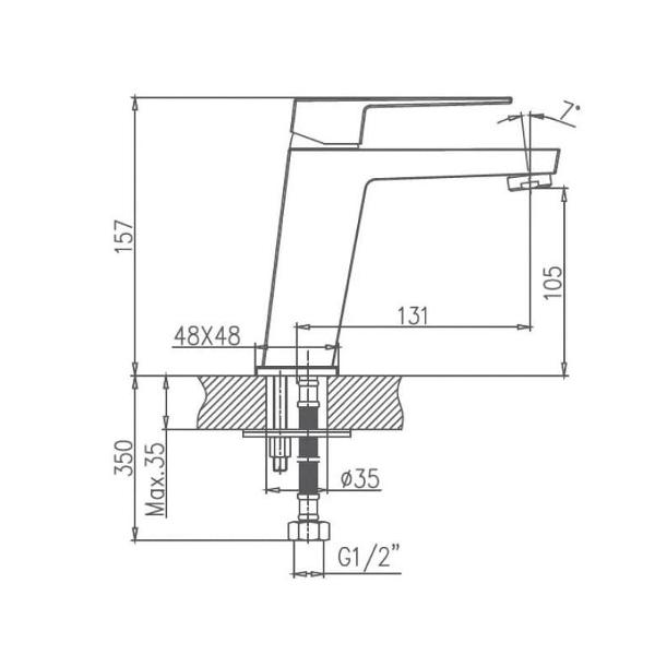 Изображение товара Смеситель для ванной Haiba HB10191
