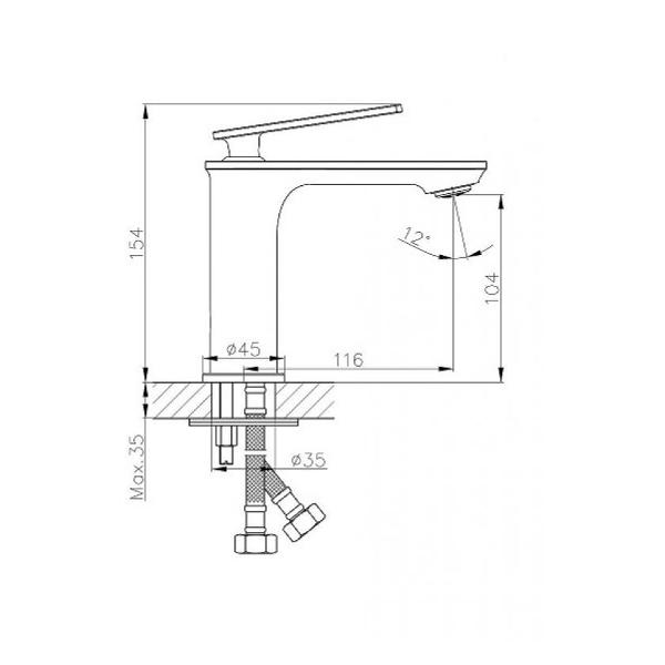 Изображение товара Смеситель для ванной Haiba HB10589