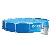 Изображение товара Бассейн каркасный Intex 366х76 см, Metal Frame, 28212NP, ф-насос, 6503 л, сливной клапан (206915)