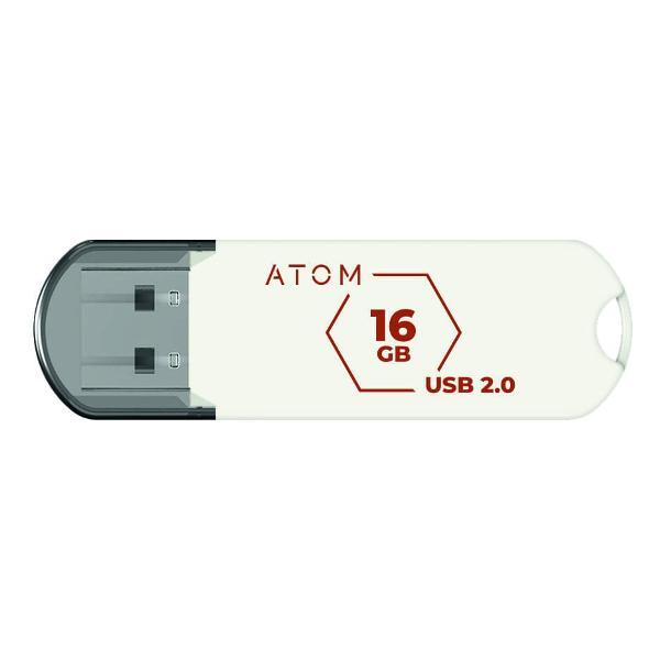 Изображение товара Флеш-диск Atom 16GB USB2.0 AUSB2H2W/16GB