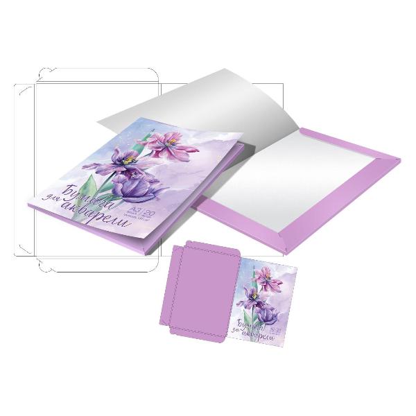 Изображение товара Бумага для акварели ND Play Сиреневые цветы