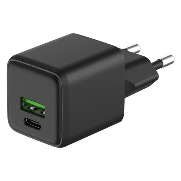 Сетевое зарядное устройство USB Rexant USB QC 20Вт + Type-C PD 20Вт GaN (18-2202)