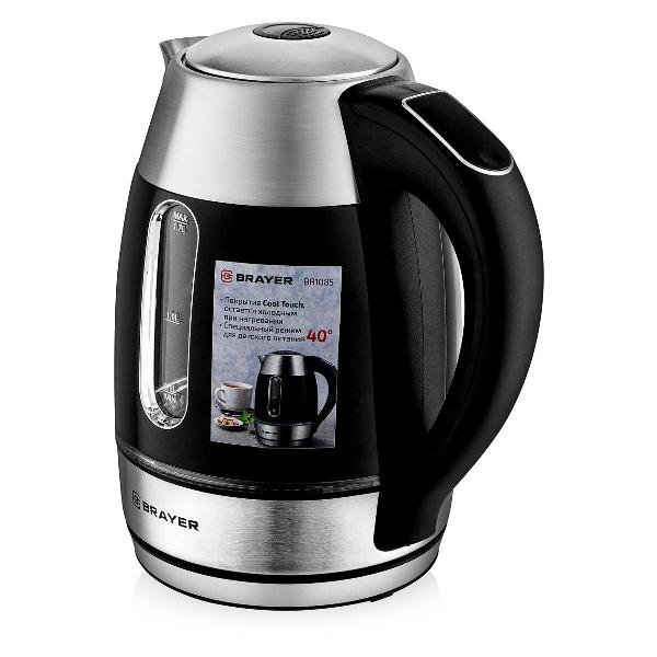 Изображение товара Электрочайник Brayer BR1085 черный