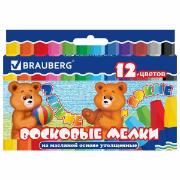Изображение товара Восковые мелки Brauberg 12цв (222970)