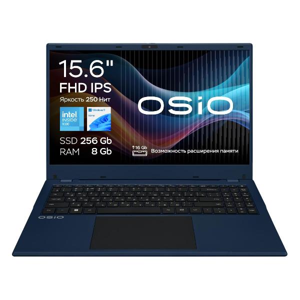 Ноутбук OSiO BaseLine B150i-001c/15,6"/Intel N100/8/256/Win/Blue