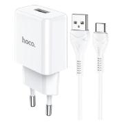 Изображение товара Сетевое зарядное устройство Hoco N9 белое