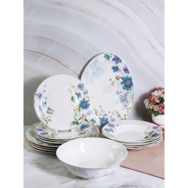 Изображение товара Столовый сервиз Balsford АРМА 14 предметов голубой/ золотистый