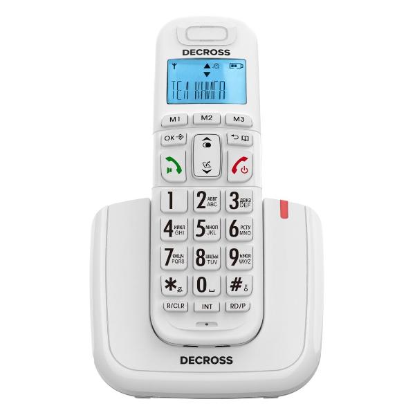 Изображение товара Телефон DECT DECROSS DC1014 Белый