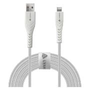 Изображение товара Кабель LYAMBDA Lightning - USB A 2.5 м LAL25-WH белый