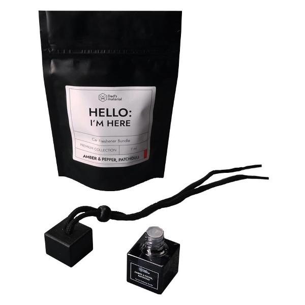 Изображение товара Автомобильный ароматизатор Dad's material Amber & Pepper, Patchouli