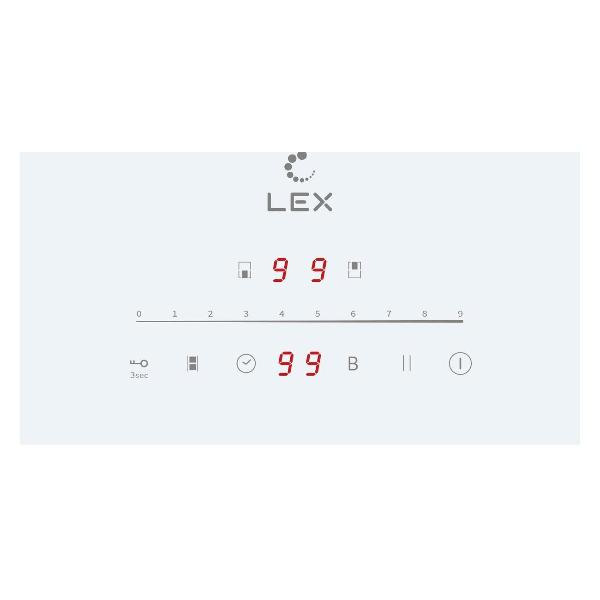 Изображение товара Встраиваемая индукционная панель независимая LEX EVI 321A WH белая