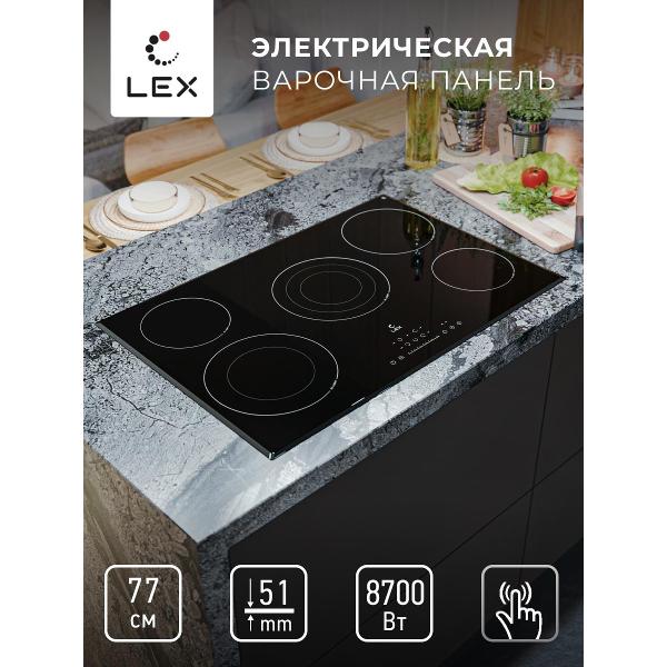 Изображение товара Встраиваемая электрическая панель LEX EVH 772A BL 