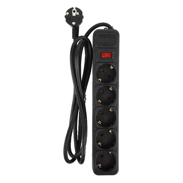 Изображение товара Сетевой фильтр Perfeo Real Power 1.8м черный