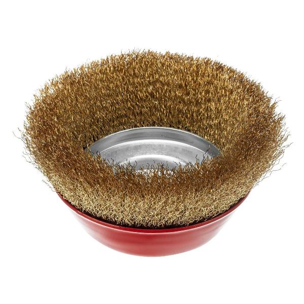 Изображение товара Щетка для УШМ Matrix чашка, 150 мм красная (74607)