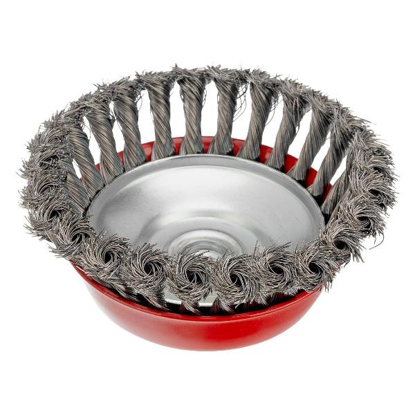 Изображение товара Щетка для УШМ Matrix чашка, 125 мм красная (74617)