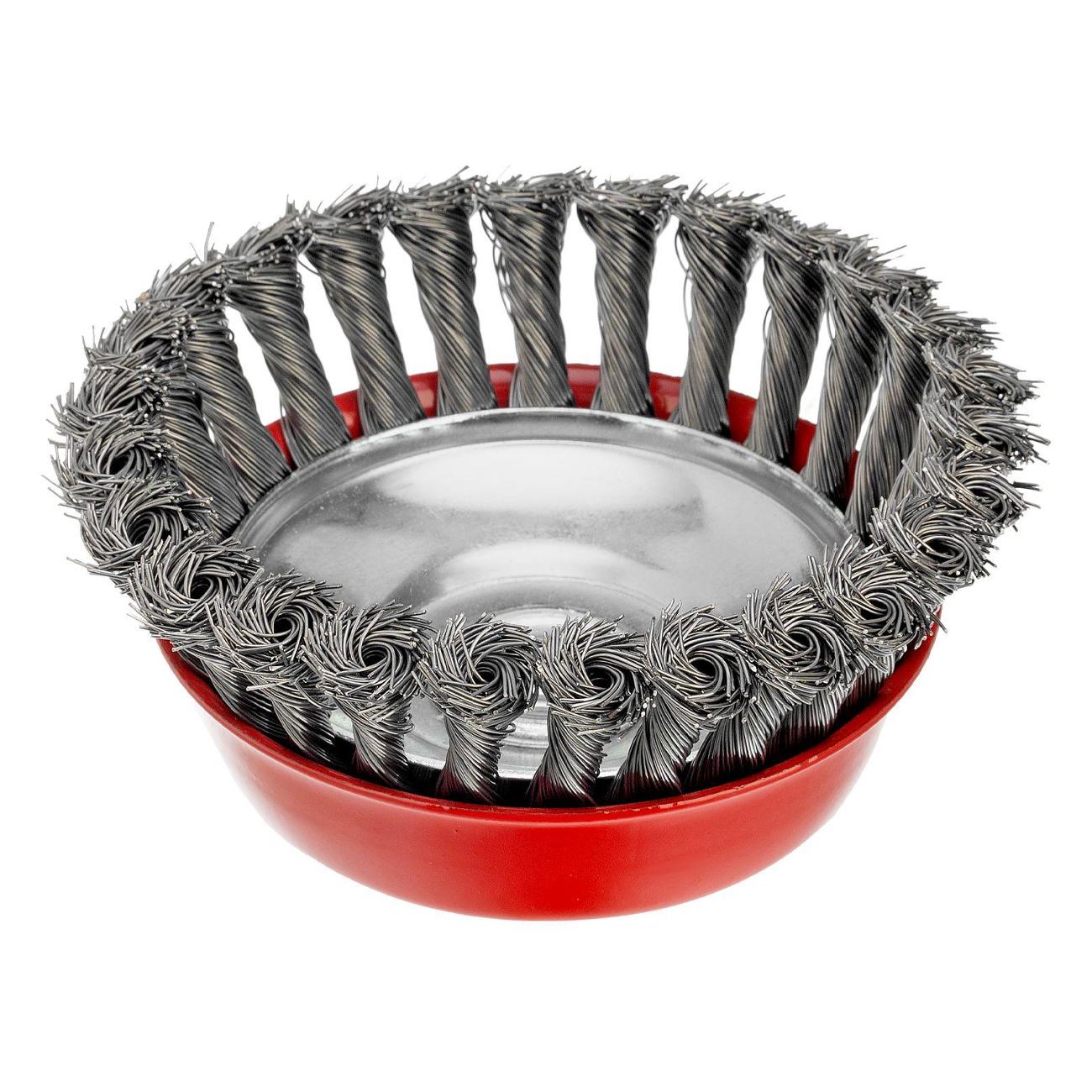 Изображение товара Щетка для УШМ Matrix чашка, 125 мм красная (74627)