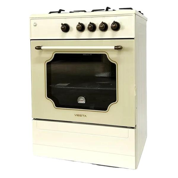 Газовая плита (60 см) Vesta Bergamo VGG 10-G Beige