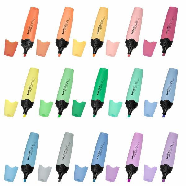 Изображение товара Текстовыделители Brauberg DELTA PASTEL 15 цветов