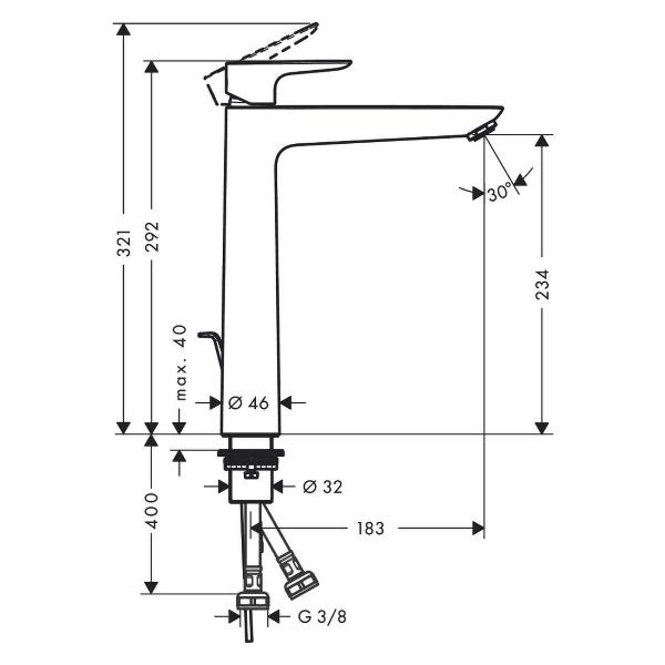 Изображение товара Смеситель Hansgrohe 71716990