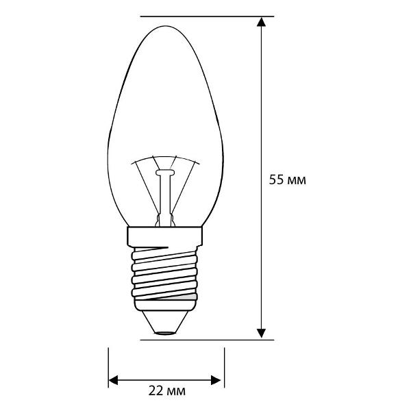 Изображение товара Лампа Camelion 7/P/CL/E14 (10 шт.)