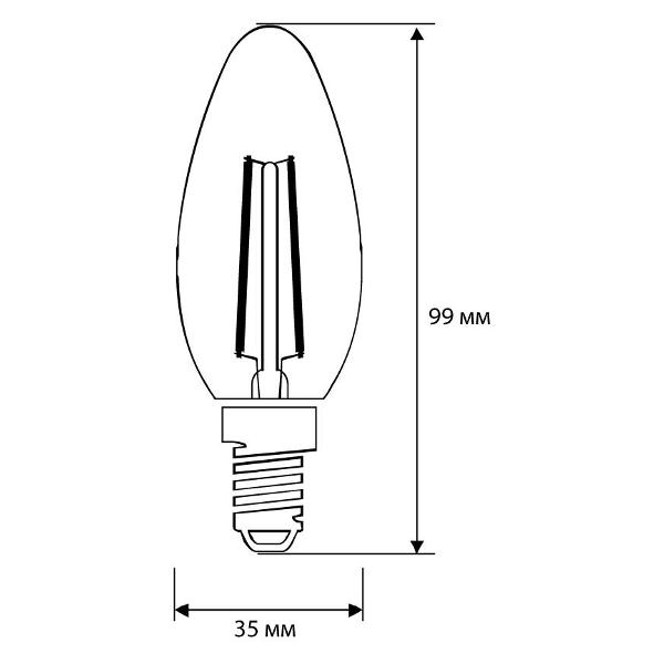 Изображение товара Лампа Camelion LED12-C35-FL/845/E14 (10 шт.)