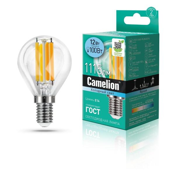 Изображение товара Лампа Camelion LED12-G45-FL/845/E14 (10 шт.)