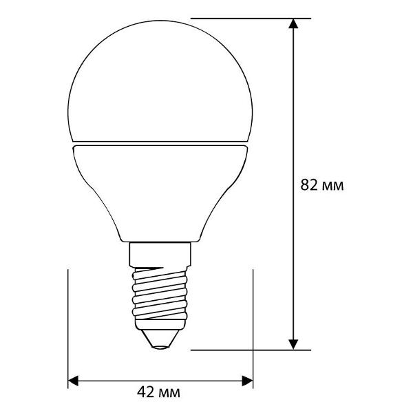 Изображение товара Лампа Camelion LED5-G45/830/E14 (10 шт.)