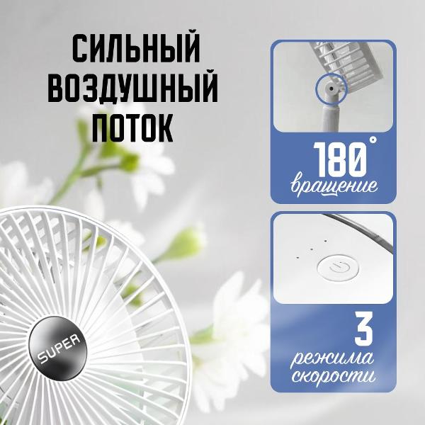 Изображение товара Вентилятор настольный ZDK FANMX013-1 белый