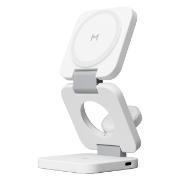 Изображение товара Беспроводное зарядное устройство Magssory Flex 3 в 1 белое
