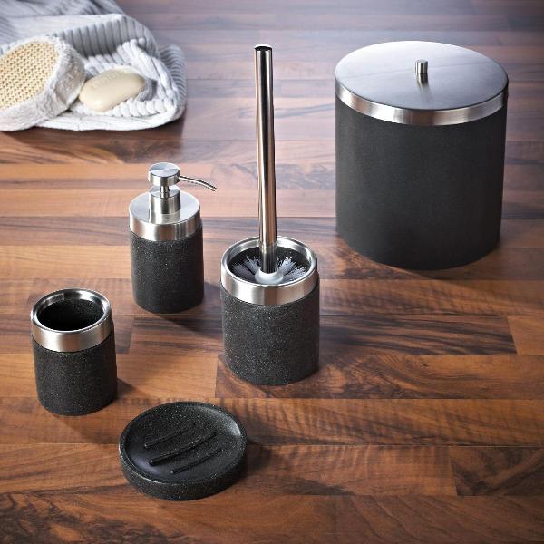 Изображение товара Стаканчик для зубных щеток RIDDER Stone черный (22010210)