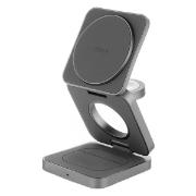 Изображение товара Беспроводное зарядное устройство uBear Balance 3 в 1 с поддержкой MagSafe (WL09SG31-ADM)