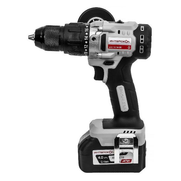 Изображение товара Шуруповерт Интерскол ДАУ-13 / 18В 80 АКБ 4 Ач ЗУ кейс (786.4.1.70)