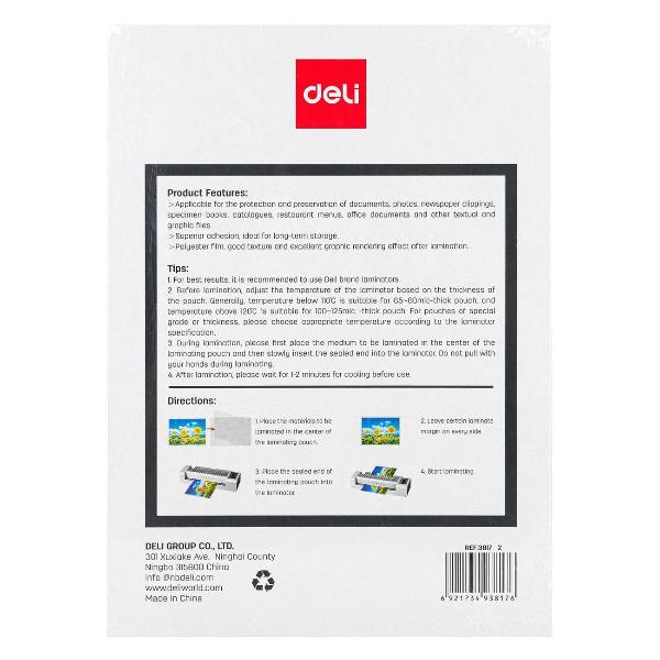 Изображение товара Плёнка для ламинирования DELI E3817