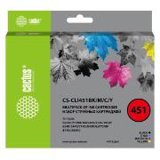 Изображение товара Картридж для струйного принтера Cactus CS-CLI451BK/M/C/Y