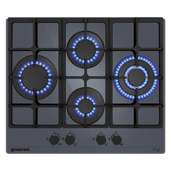 Изображение товара Встраиваемая газовая панель независимая MEFERI MGH604GR Ultra Glass