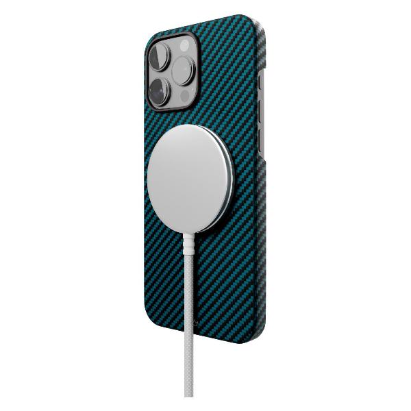 Изображение товара Чехол vlp Aramid Case Magsafe для iPhone 16 Pro синий