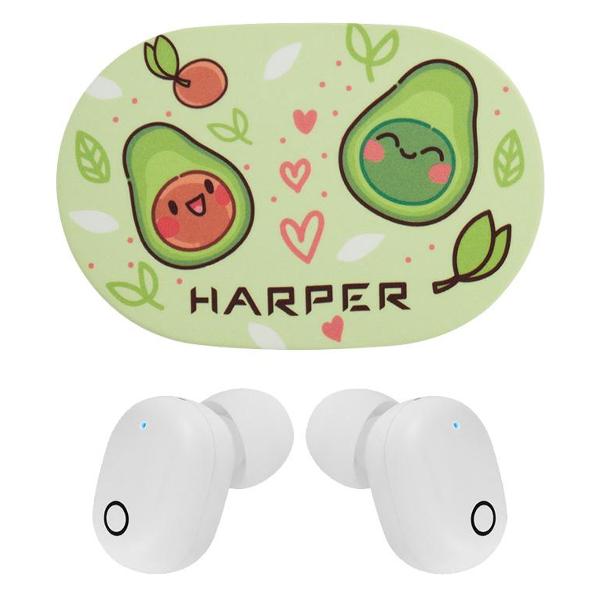 Изображение товара Наушники внутриканальные Bluetooth Harper HB-533 Avocado (White)